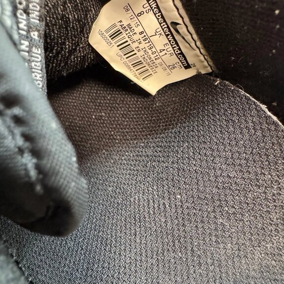 Size 8 - Nike Cortez Basic‎ Leather Black White Low Running Sneakers 819719-012 - Picture 8 of 9